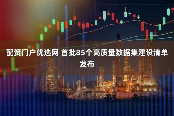 配资门户优选网 首批85个高质量数据集建设清单发布
